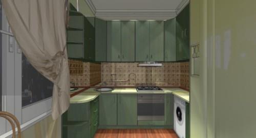 Дизайн кухни 9 кв м в фото