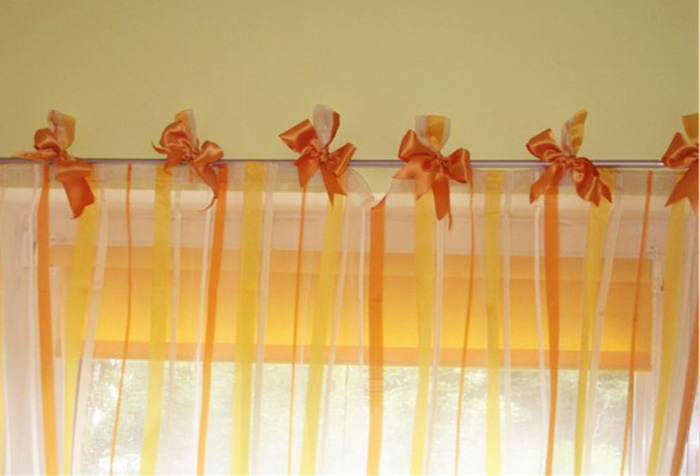 Оранжевые шторы: советы по выбору и применению в фото