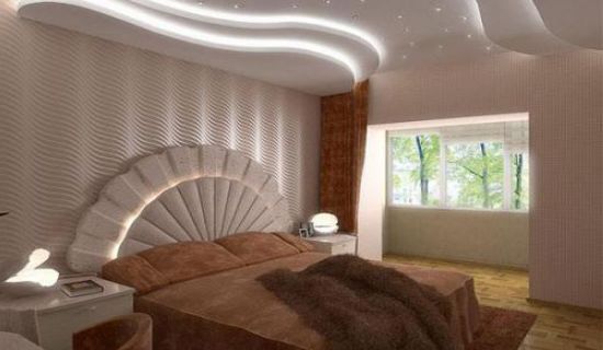 Потолки для спальни – обзор основных вариантов оформления