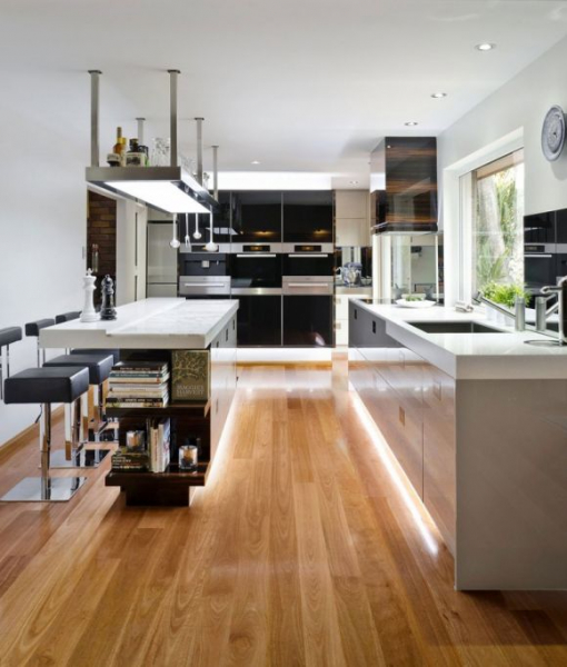 Современная кухня в Австралии от дизайнера Даррен Джеймс в фото