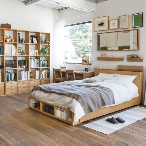 Стенка в спальню — простой способ обустройства в красивом интерьере! (68 фото)