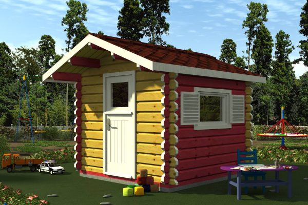 Детские дачные домики из дерева: обзор преимуществ - 1