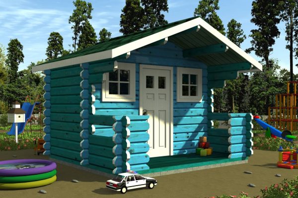 Детские дачные домики из дерева: обзор преимуществ -