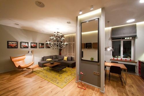 Дизайн интерьера квартиры студии в фото