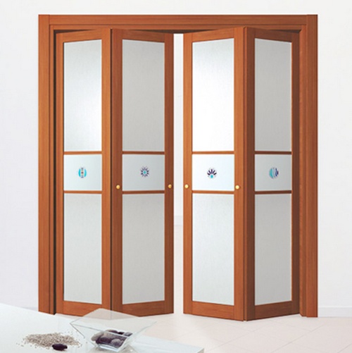 Дверь-гармошка в интерьере: простота, лаконичность и удобство