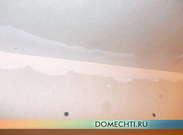 Как шпаклевать потолок из гипсокартона: пошаговые рекомендации с фото