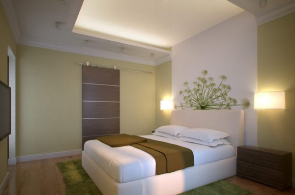 Потолки из гипсокартона в спальне – красота, практичность и отсутствие трудоемкости в создании