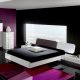 Мебель и аксессуары черно-белой комнаты